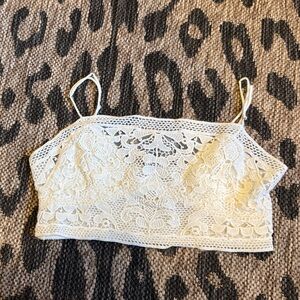 Free People Lace Camisole in Cream